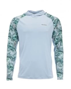 Simms SolarFlex Hoody - Print -Fishing Shop 12162 794 solarflex hoody print slamdown steel blue s21