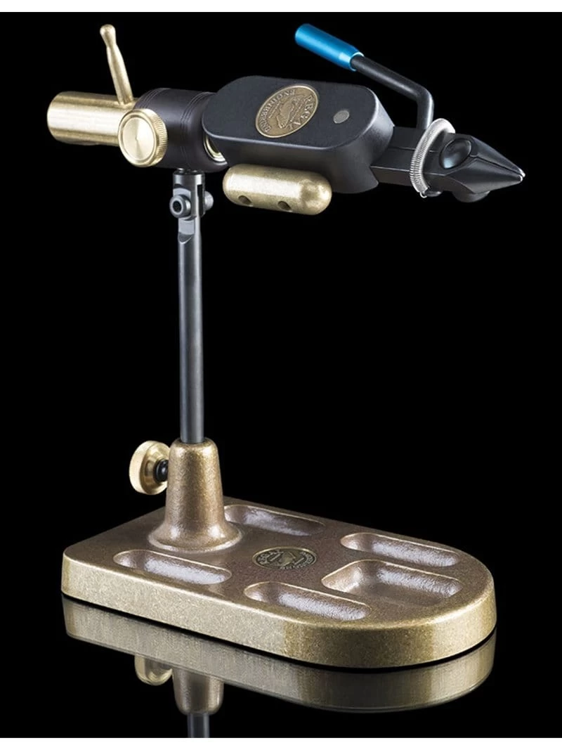 Regal Revolution Full Rotary Vise- Big Game Head- Bronze Pedestal Base 1 Regal Revolution Full Rotary Vise- Big Game Head- Bronze Pedestal Base