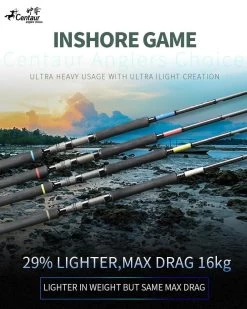 Centaur Constellation Inshore Game Popping Rods