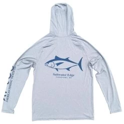 SWE Bluefin Stencil Long Sleeve Performance Hoodie - By Aftco